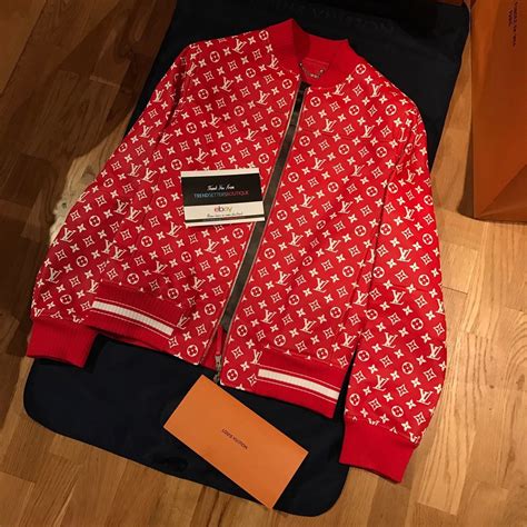 fake supreme louis vuitton jacket fur|louis vuitton supreme monogram.